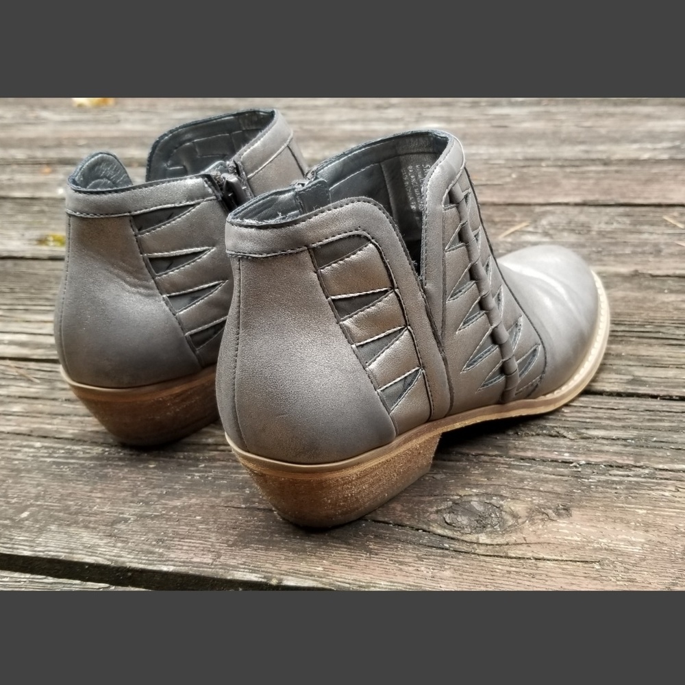 Metallic Silver Booties - Picture 2 of 5